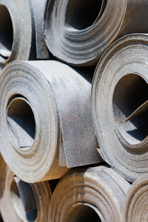 Rolls of roofing material